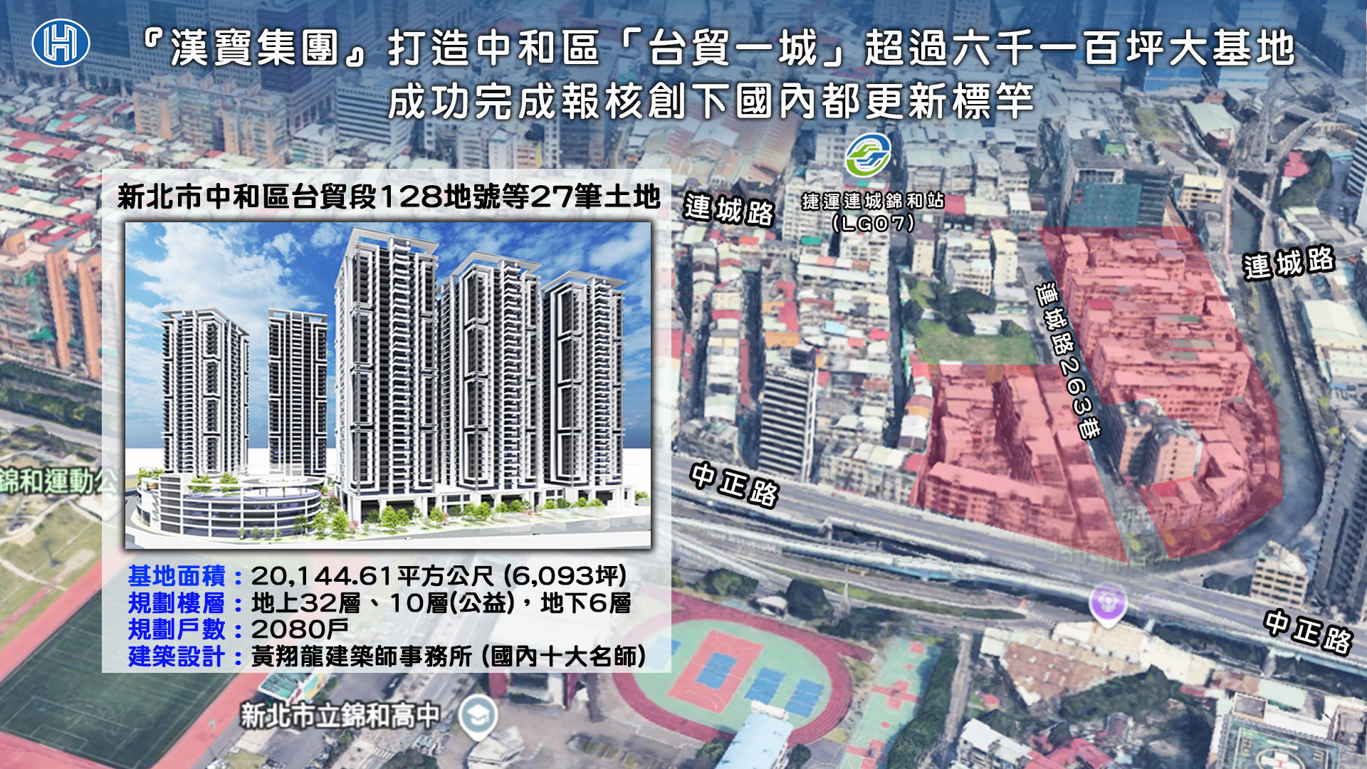 【漢寶集團攜手興富發 建構新北都更新地標——中和台貿一城正式報核】